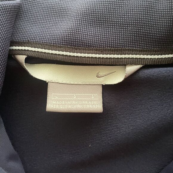 Nike Track Jacket Vintage 90s Y2K‎ Center Swoosh Pullover Side Zip Large - Picture 3 of 8